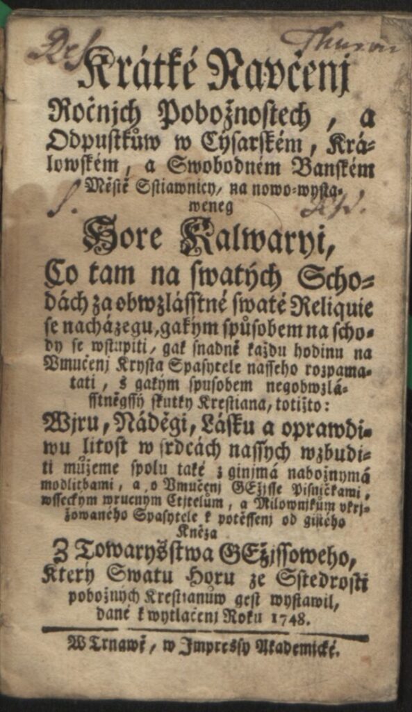 Krátke Navčení - P. Perger 1748