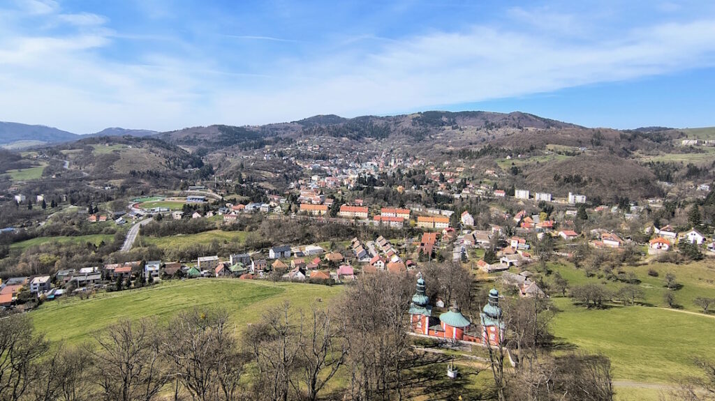 Výhľad z veže na Kalvárii